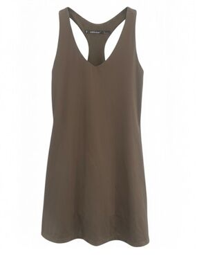 Aritzia TnActive Athletic Dress Taupe Racerback Built-In Shorts Size Small